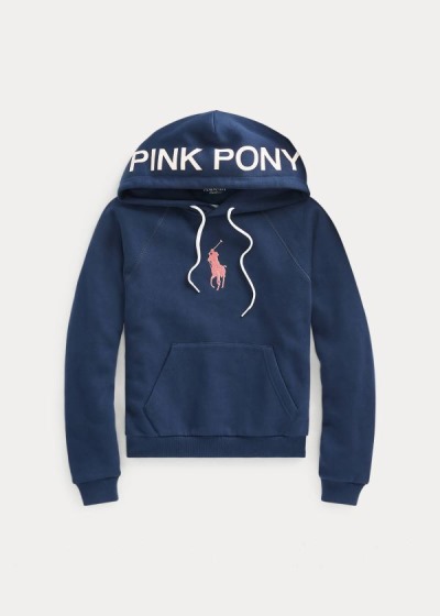 Ralph Lauren Pink Pony Fleece Hættetrøje Dame Danmark (ROGDV5028)